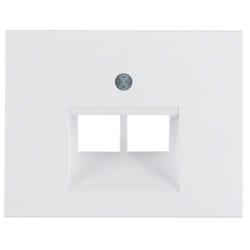Hager 14097009 Plaque de commutation et obturateur Blanc