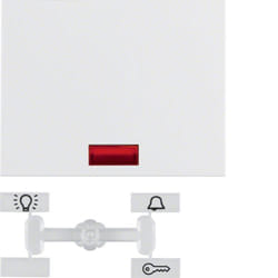 Hager 14157009 Plaque de commutation et obturateur Blanc