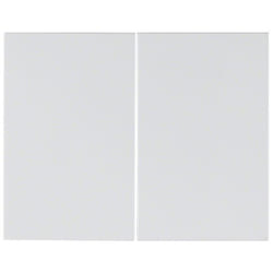 Hager 14357009 Plaque de commutation et obturateur Blanc