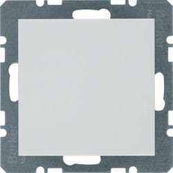 Hager 10098989 Plaque de commutation et obturateur Blanc