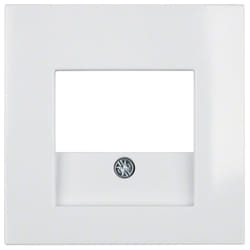 Hager 10338919 Plaque de commutation et obturateur Blanc