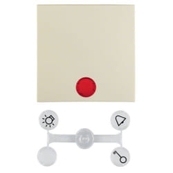 Hager 16218982 Plaque de commutation et obturateur Blanc