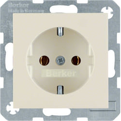 Hager 47438982 prise de courant Type F Blanc