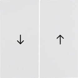 Hager 16258989 Plaque de commutation et obturateur Blanc