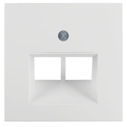 Hager 14098989 Plaque de commutation et obturateur Blanc