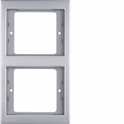 Hager 13237004, Acier inoxydable, Plastique, Thermoplastique, Toutes marques, Mat, 2 pièce(s)