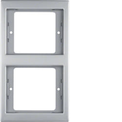 Hager 13237004 Plaque de commutation et obturateur Acier inoxydable