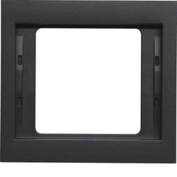 Hager 13137006 Plaque de commutation et obturateur Anthracite