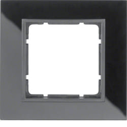 Berker 10116616 Plaque de commutation et obturateur Anthracite, Noir