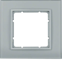 Hager 10116414 Plaque de commutation et obturateur Aluminium