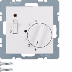 Hager 20308989, Blanc, Rotary switch, 250 V, 50 - 60 Hz