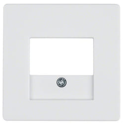 Hager 10336089 Plaque de commutation et obturateur Blanc