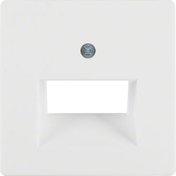 Hager 14096089 Plaque de commutation et obturateur Blanc