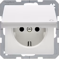 Berker 47516079, Type F, Blanc, Thermoplastique, IP20, 250 V, 16 A