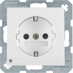 Hager 41098989 prise de courant Type F Blanc