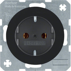Hager 47432045 prise de courant Type F Noir