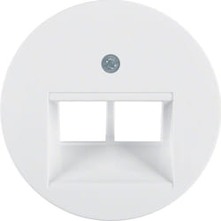 Hager 14092089 Plaque de commutation et obturateur Blanc