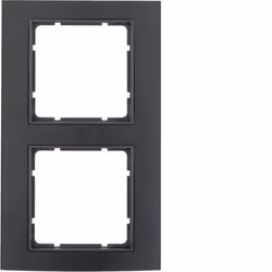 Berker 10123005, Noir, Aluminium, Sans vis, Berker, Mat, 1 pièce(s)