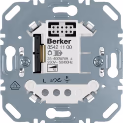 Berker 85421100, Variateur, A monter, Métallique, Métal, Plastique, IP20, 230 V