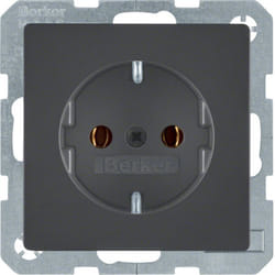 Berker 41436086 prise de courant Type F Anthracite