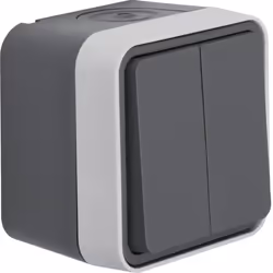 Hager 50753515, Gris, IP55, 62 mm, 76 mm, 76 mm, 10 pièce(s)