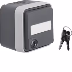 Hager 47393505, Gris, IP55, 76 mm, 76 mm, 1 pièce(s), 250 V