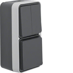 Hager 47903515 interrupteur d'éclairage Gris