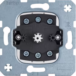 Berker 384203, Bouton, Gris, Noir, Métal, Plastique, Berker S.1/B.3/B.7, Q.1/Q.3/Q.7/Q.9, K.1/K.5, R.1/R.3/R.8, 2P, IP20