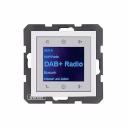 BERKER RADIO TOUCH UP DAB+ BT S.1/B.X PWG 30848989 Poids : 163 grammes Largeur : 9.9 centimètres Hauteur : 6.9 centimètres Lo ...
