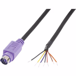 Informations techniques Connexion (composants) : fil, extrémités libres Couleur : violet Forme du connecteur : mâle, droit Lo ...