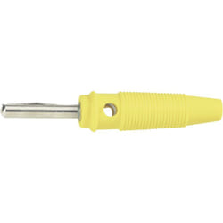 Bkl Electronic - 072151-P Fiche banane mâle, droit ø de la broche: 4 mm jaune 1 pc(s) D27705