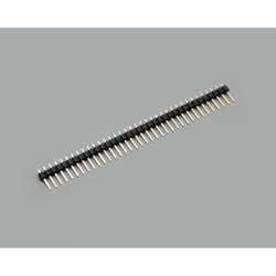BKL Electronic 10120207, 1 x 50-pin, Noir, Métallique, Mâle, Droit, Cuivre, Polyester, Or