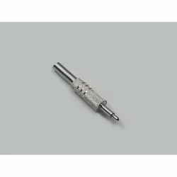 BKL Electronic Jack plug, 2.5mm jack, Argent, Mâle, Droit, Métal, Nickel