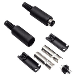 Bkl Electronic - Mini din mâle, droit 0204002 Nombre de pôles: 4 noir 1 pc(s) D25797