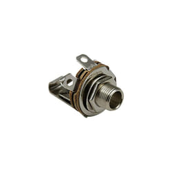 Bkl Electronic - Jack 6.35 mm embase femelle, verticale 1109001 Nombre de pôles: 2 mono argent 1 pc(s) D25029