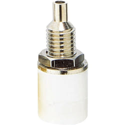 Douille banane Ø de la broche: 4 mm BKL Electronic 072312 blanc 1 pc(s) D21782