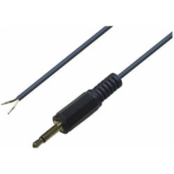 Bkl Electronic - Jack 3.5 mm mâle, droit 1101048 Nombre de pôles: 2 mono noir 1 pc(s) D21564
