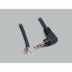BKL Electronic 1101054, 3,5mm, Mâle, 1,8 m, Noir