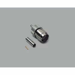 BKL Electronic 0419404, Prise jack N, Prise RP 3.5, Mâle/Femelle, 50 Ohm, Argent