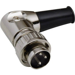 Bkl Electronic - din mâle, coudé 0202022 Nombre de pôles: 3 argent 1 pc(s)