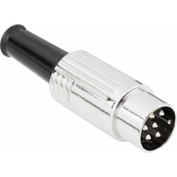 Bkl Electronic - din mâle, droit 0208026 Nombre de pôles: 8 argent 1 pc(s)