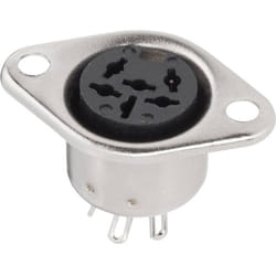 Bkl Electronic - din embase femelle, contacts droits 0208094 Nombre de pôles: 6 argent 1 pc(s)