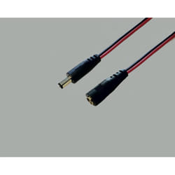 BKL Electronic 72052 câble électrique Noir, Rouge IEC Type A (5.5 mm, 2.5 mm)
