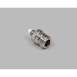 BKL Electronic 0412041, Prise jack N, Mâle/Femelle, 50 Ohm, Argent