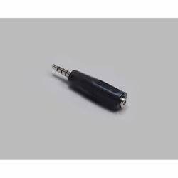 BKL Electronic 1102058, 3.5 mm 4-pin, 2.5 mm 4-pin, Noir