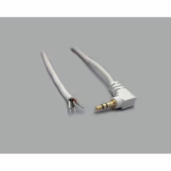 BKL Electronic 1101254, 3,5mm, Mâle, Mâle, Cuivre, 1,8 m, Blanc