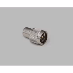 BKL Electronic 0404053, N-plug, Argent, Laiton, Nickel, 50 Ohm, 37 g