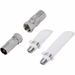 Informations techniques Connexions : Fiche mâle F, Prise femelle F, Fiche coaxiale IEC, Prise coaxiale IEC Couleur : argent,  ...