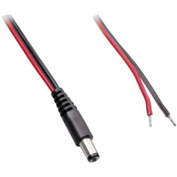 Câble de raccordement basse tension BKL Electronic 075137 DC mâle - extrémité(s) ouverte(s) 4 mm 1.70 mm 30.00 cm 1 pc(s) R224361