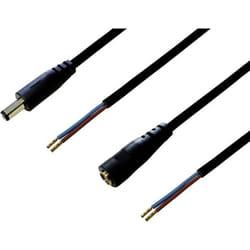BKL Electronic 075215 Câble de raccordement basse tension DC femelle DC mâle - extrémité(s) ouverte(s) 5.50 mm 2.10 mm